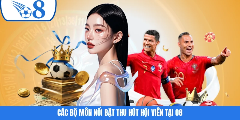 Các bộ môn nổi bật thu hút hội viên tại O8